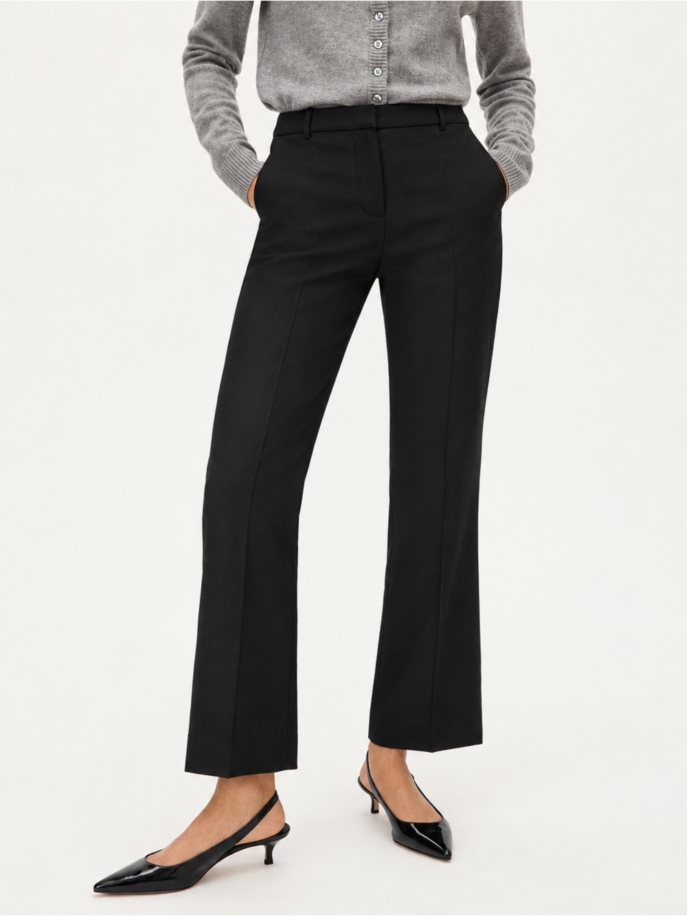 J.Crew Kaya pant in stretch linen blend Black Trousers
